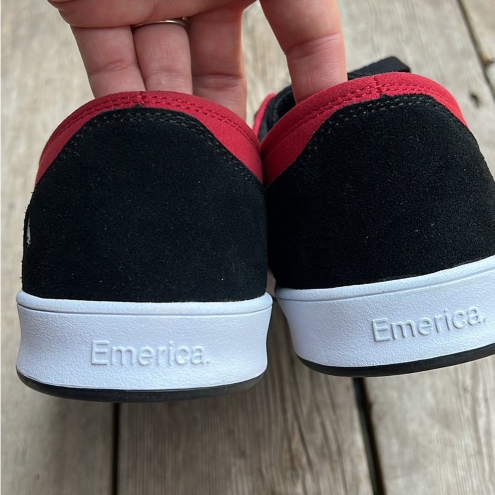 Emerica Romero Black and Red Skate Shoes - Picture 5 of 6